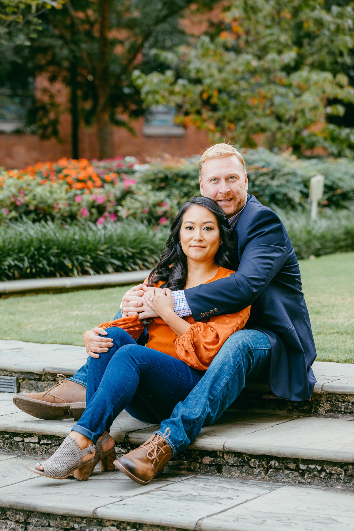 Uptown Charlotte engagement session at The Green shot by Nhieu Tang Photography | nhieutang.com