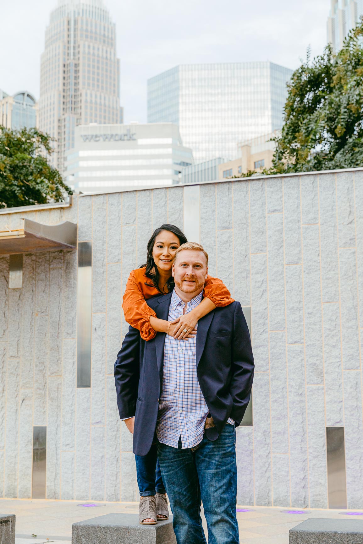Uptown Charlotte engagement session shot by Nhieu Tang Photography | nhieutang.com