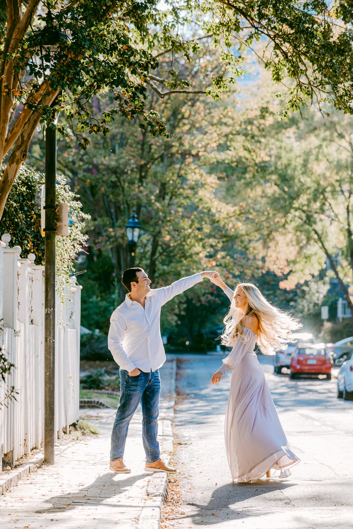 uptown's fourth ward engagement photo shot by Nhieu Tang Photography | nhieutang.com