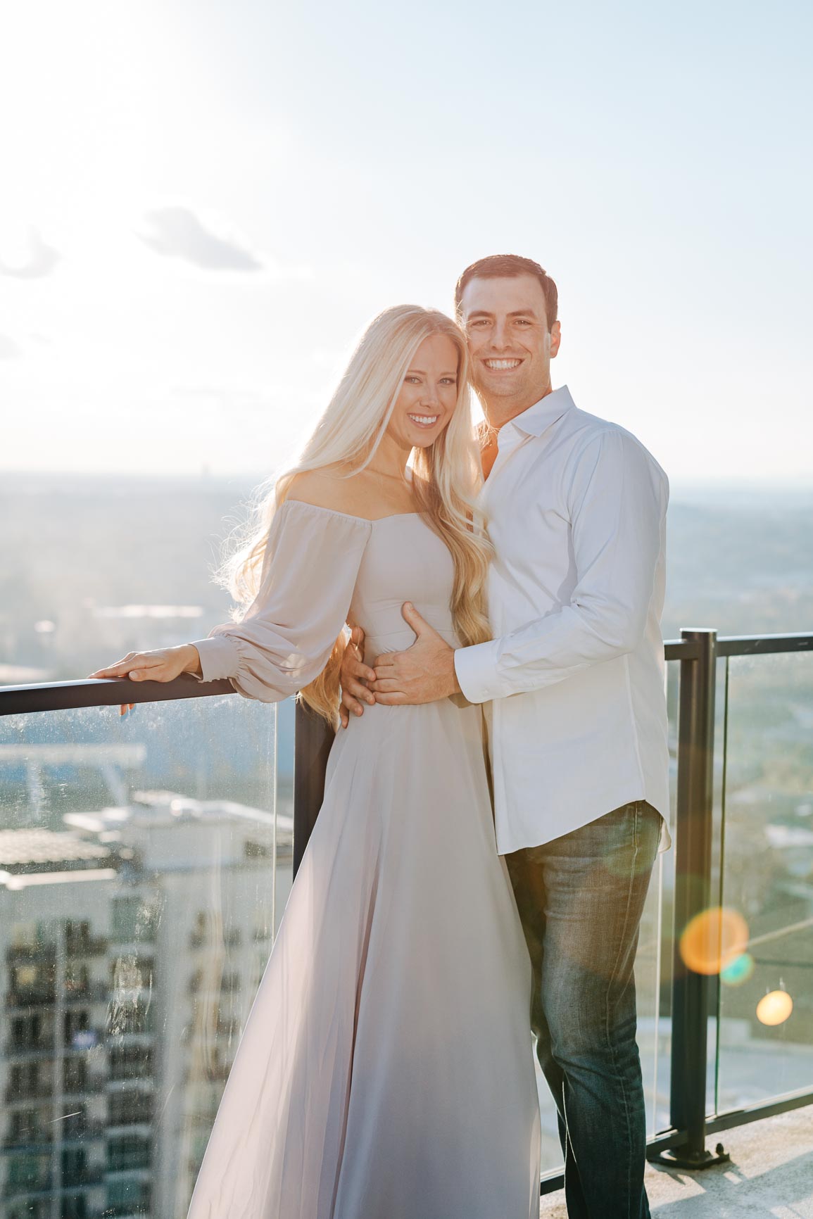 Uptown Charlotte engagement shot by Nhieu Tang Photography | nhieutang.com