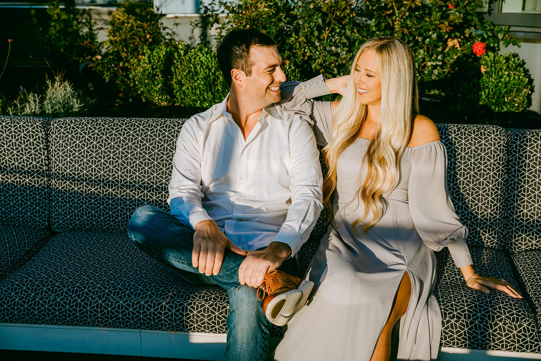 Uptown Charlotte rooftop engagement shot by Nhieu Tang Photography | nhieutang.com