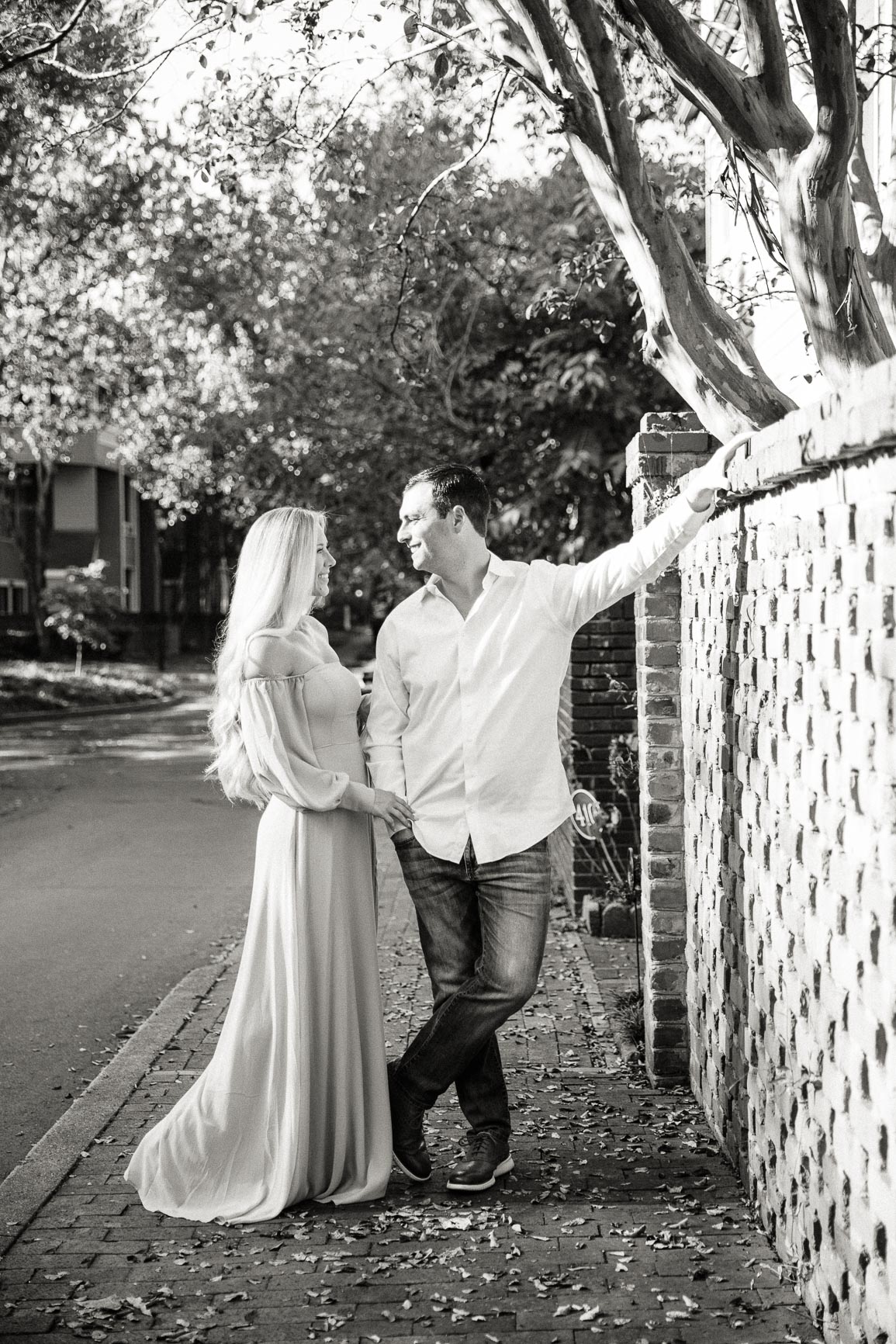 uptown's fourth ward engagement photo shot by Nhieu Tang Photography | nhieutang.com