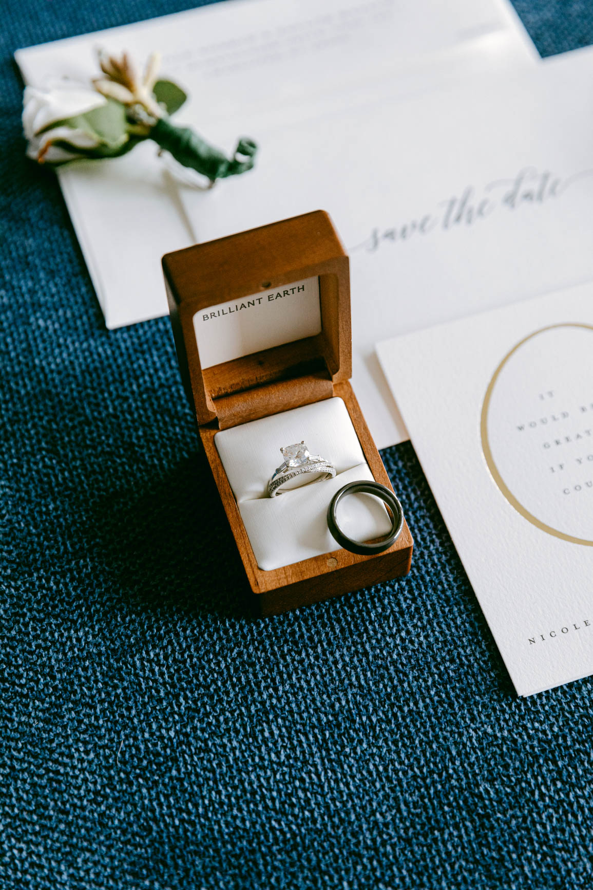 wedding details with rings shot by Nhieu Tang Photography | nhieutang.com