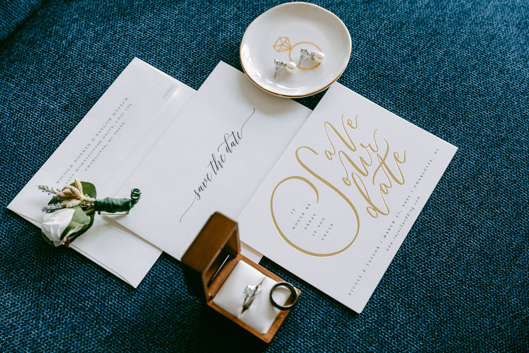wedding details with invitation shot by Nhieu Tang Photography | nhieutang.com