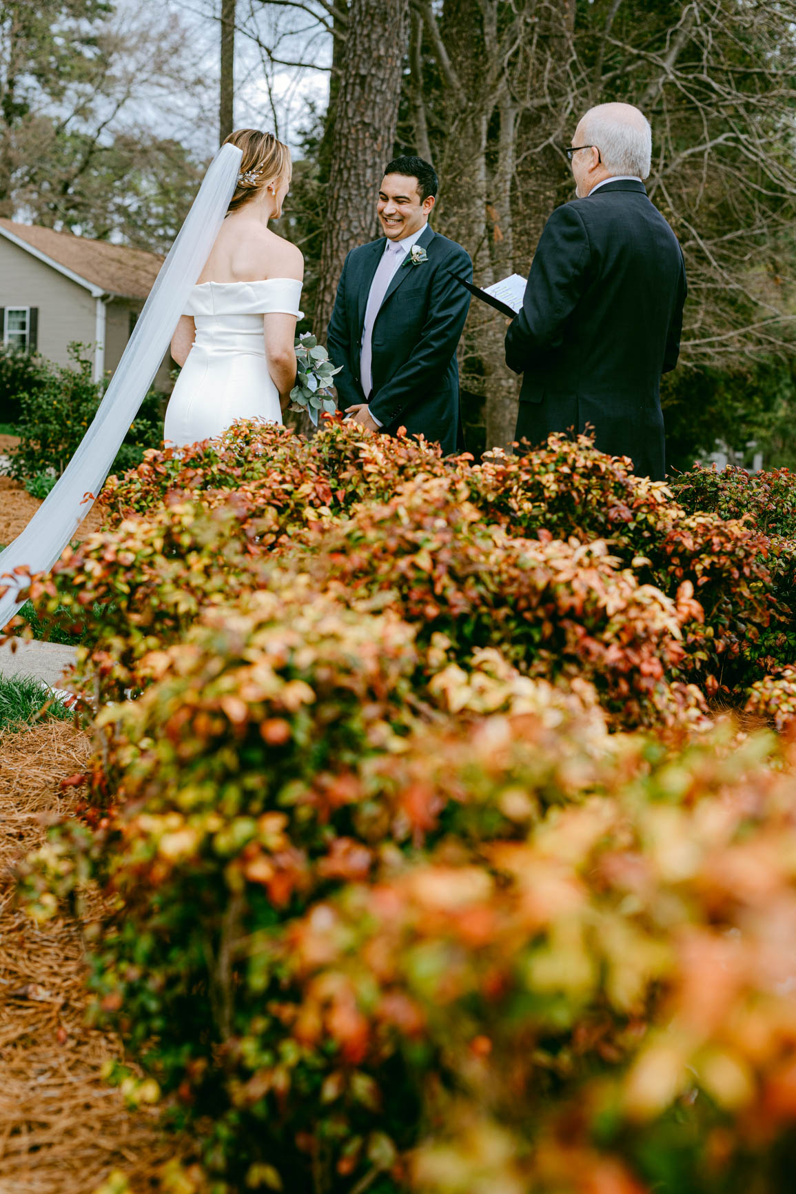 elopement ceremony in Mooresville, NC lake house shot by Nhieu Tang Photography | nhieutang.com