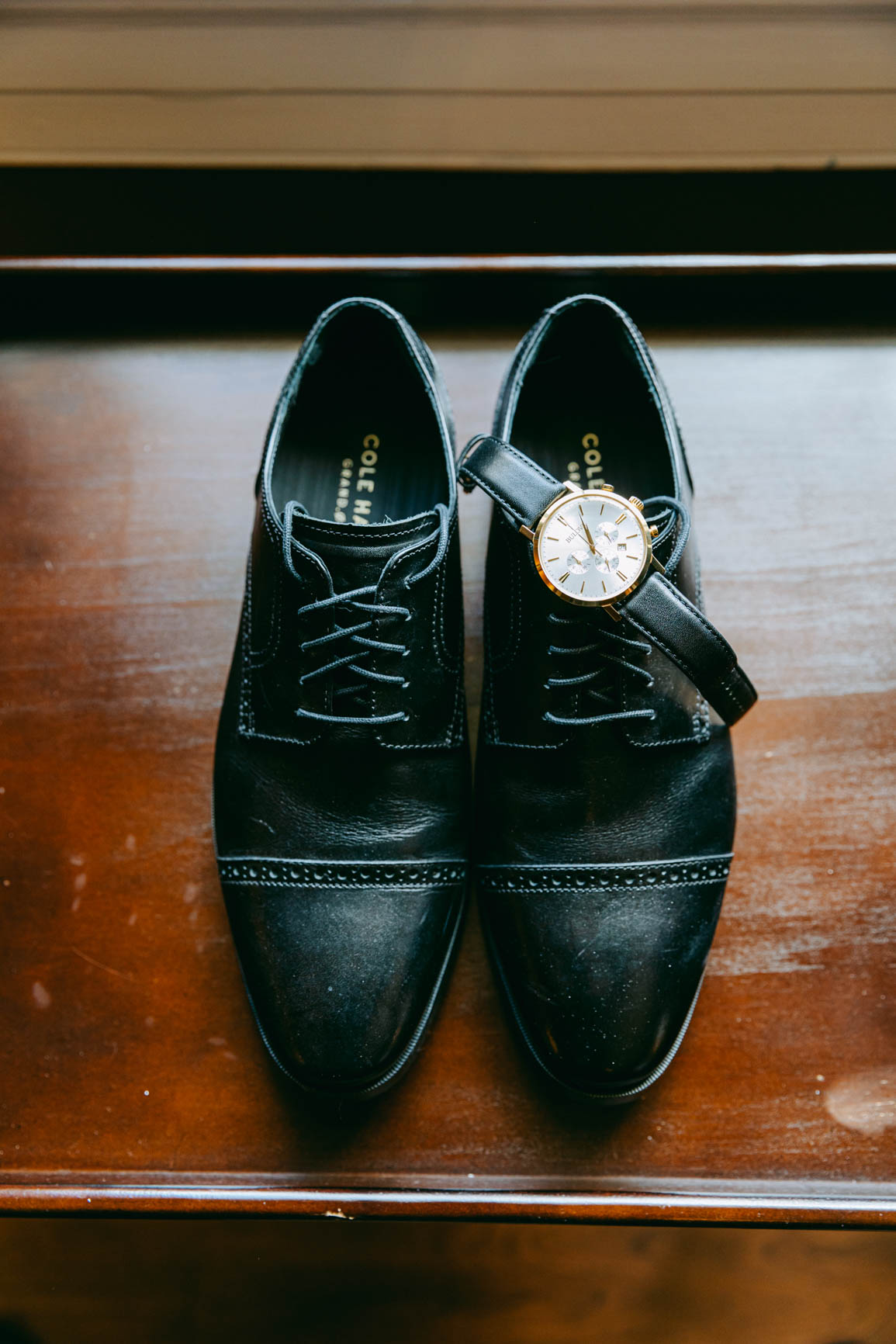 groom shoes and watch at Separk Mansion in Gastonia NC shot by Nhieu Tang Photography | nhieutang.com