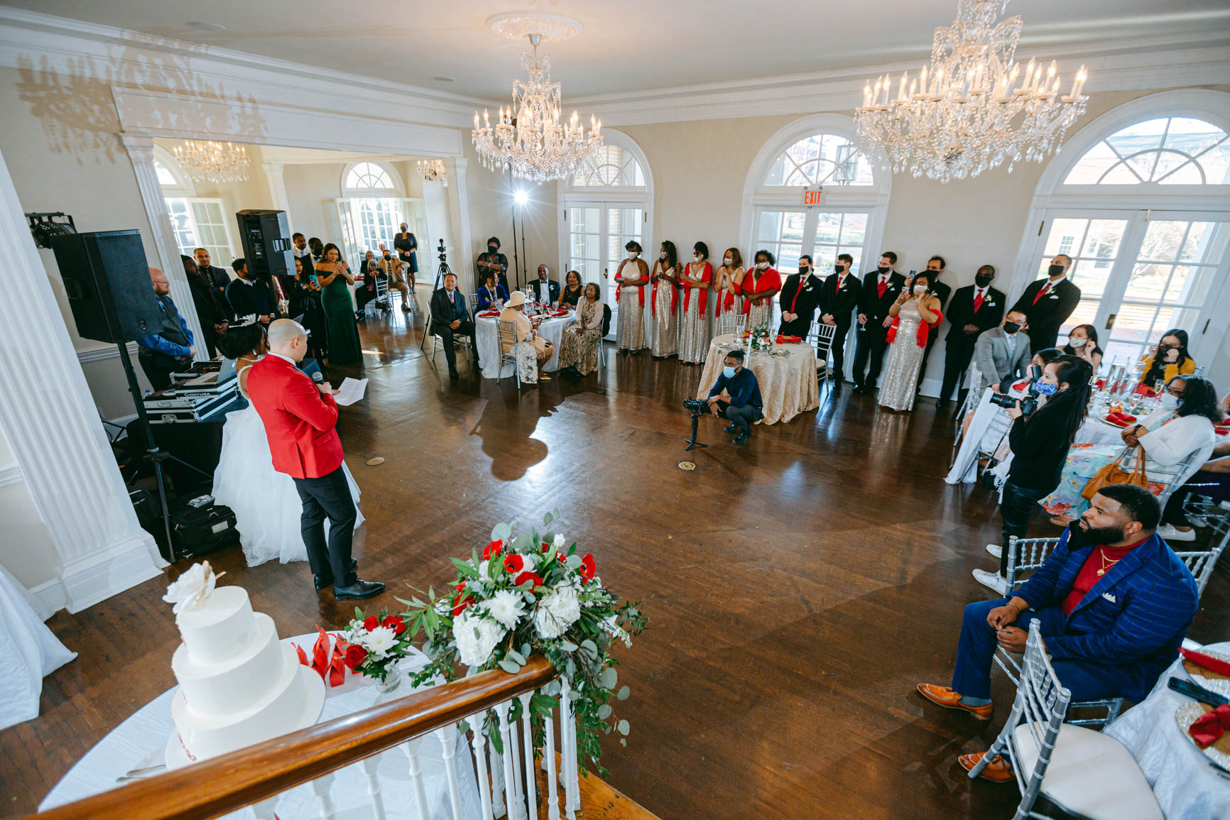 couple's welcome speech at Separk Mansion in Gastonia NC shot by Nhieu Tang Photography | nhieutang.com